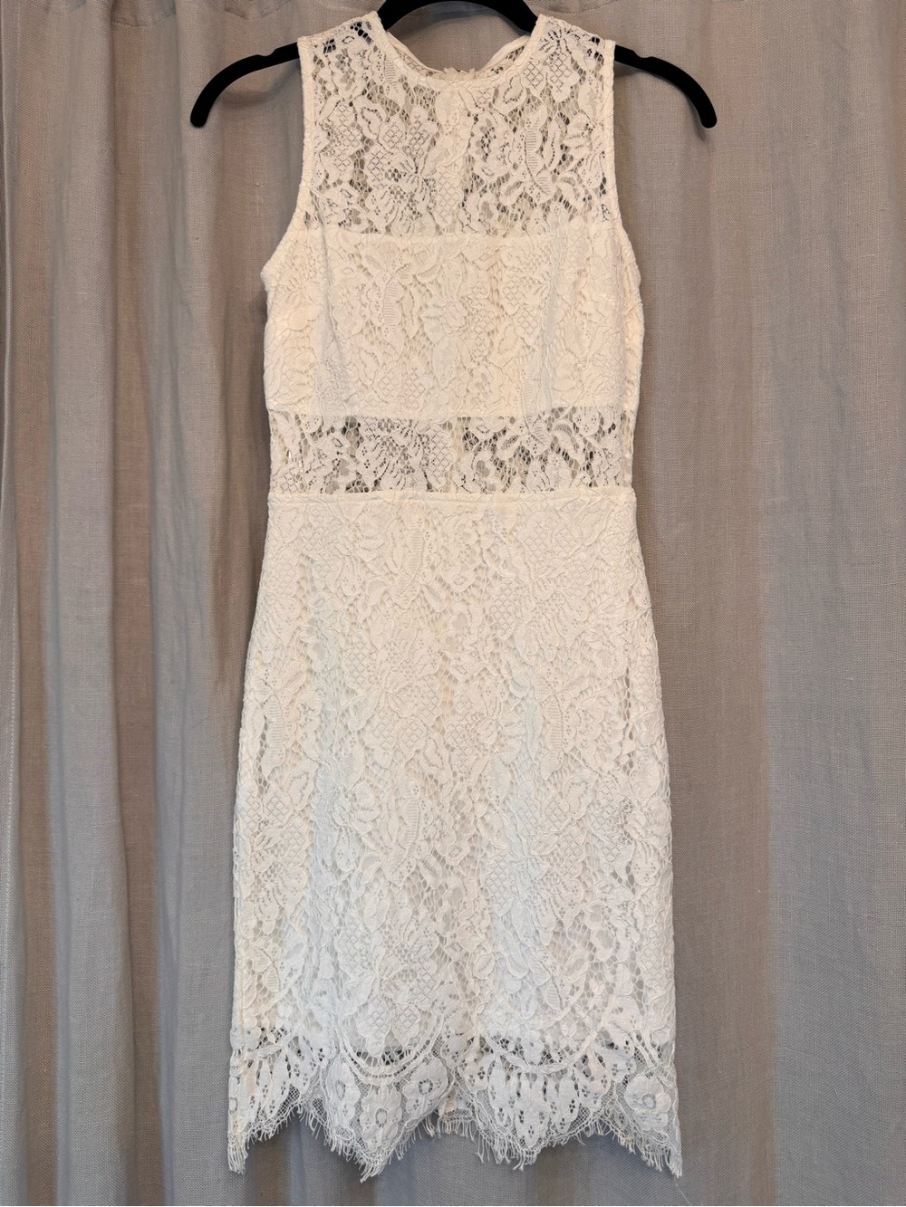 superdown Revolve Shannan White Lace Mini Dress XS Like New